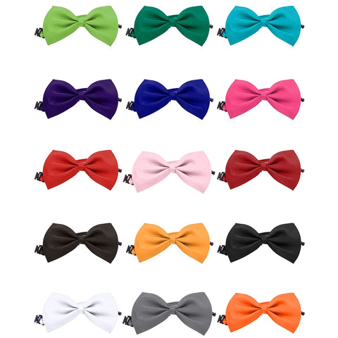 Lovely Pets Grooming Accessories Cute Dog Puppy Cat Kitten Pet Toy Kid Solid Bow Tie Necktie Clothes Cat Dog Necktie