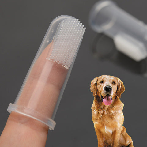 New Rubber Pet Finger Toothbrush Dog Toys Environmental Protection Silicone Glove for Dogs and Cats Clean Teeth Pet Supplies