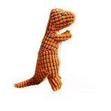 Pet Dinosaur Shape Plush Chew Molar Squeaky Toys for Dogs Puppy Toys to Clean the Teeth