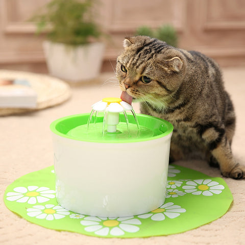 LED Light Pet Drinking Fountain Dispenser Electric USB Dog Cat Mute Drinker Automatic Pet Cat Water Fountain Feeder Bowl Newest