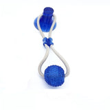 Dog Interactive Activity Toy Doggy Suction Cup Push Ropeball TugToy TPR ball for Pet Tooth Cleaning