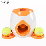 Creative 2 In 1 Pet Dog Toy Interactive Automatic Ball Launcher Tennis Ball Toys And Food Dispenser For Dog Reward Game Toy A26