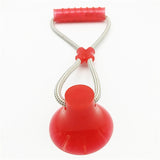 Dog Interactive Activity Toy Doggy Suction Cup Push Ropeball TugToy TPR ball for Pet Tooth Cleaning