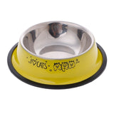 Multi-color Anti-Skid Stainless Steel Cat Dog Food Water Bowl Pet Feeding Bowl