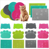 2019 Hot Sale 1pcs  Pet Dog Puppy Cat Feeding Mat Pad Cute PVC Bed Dish Bowl Food Feed Placement